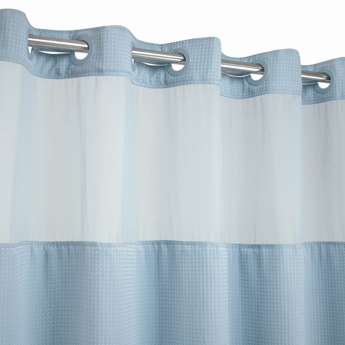 River Dream hotel-grade fabric feels substantial and keeps the curtain in place.