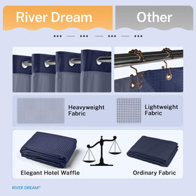 River Dream hotel-grade fabric provides a substantial feel and lasting quality.