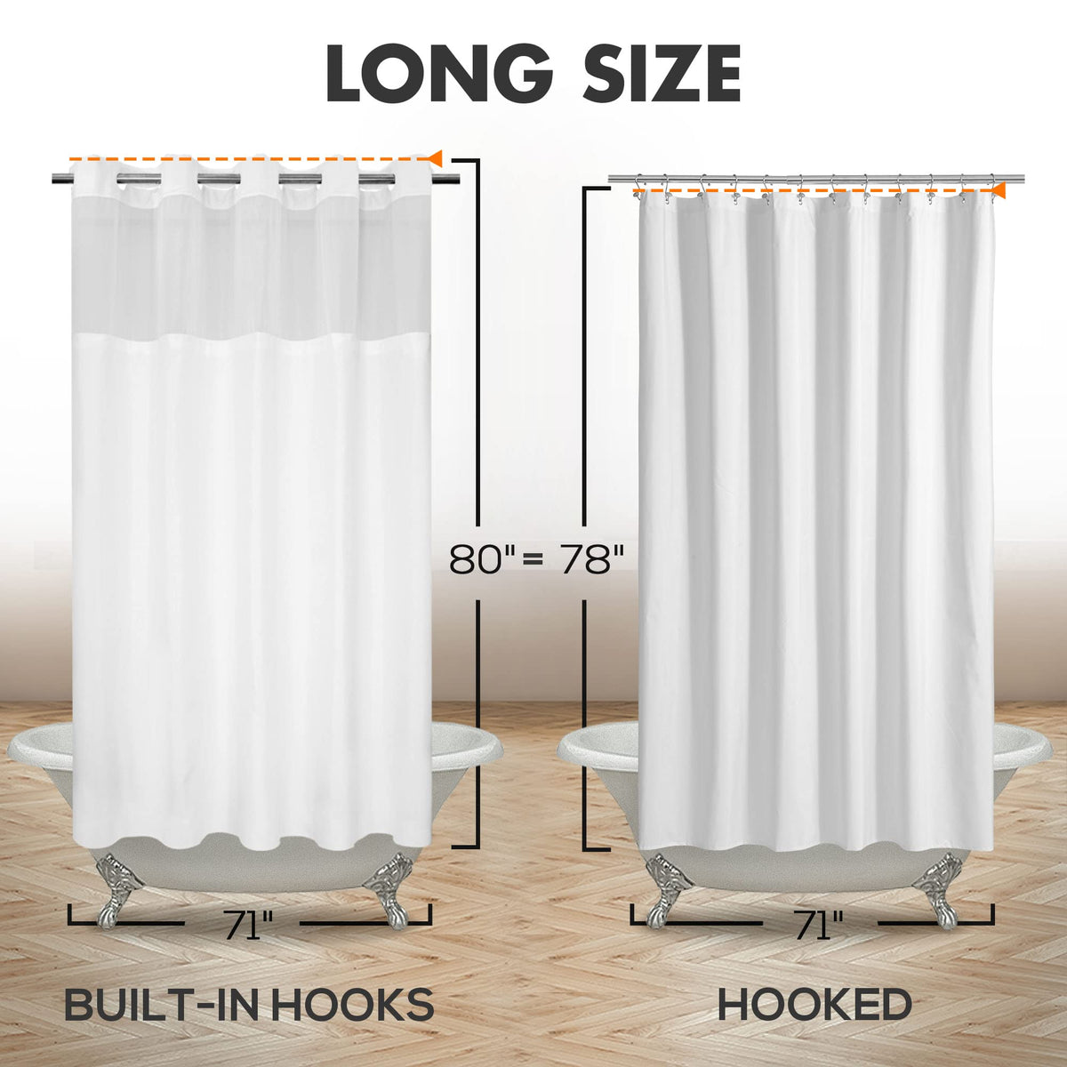 River Dream machine-wash curtain with removable PEVA liner for simple care