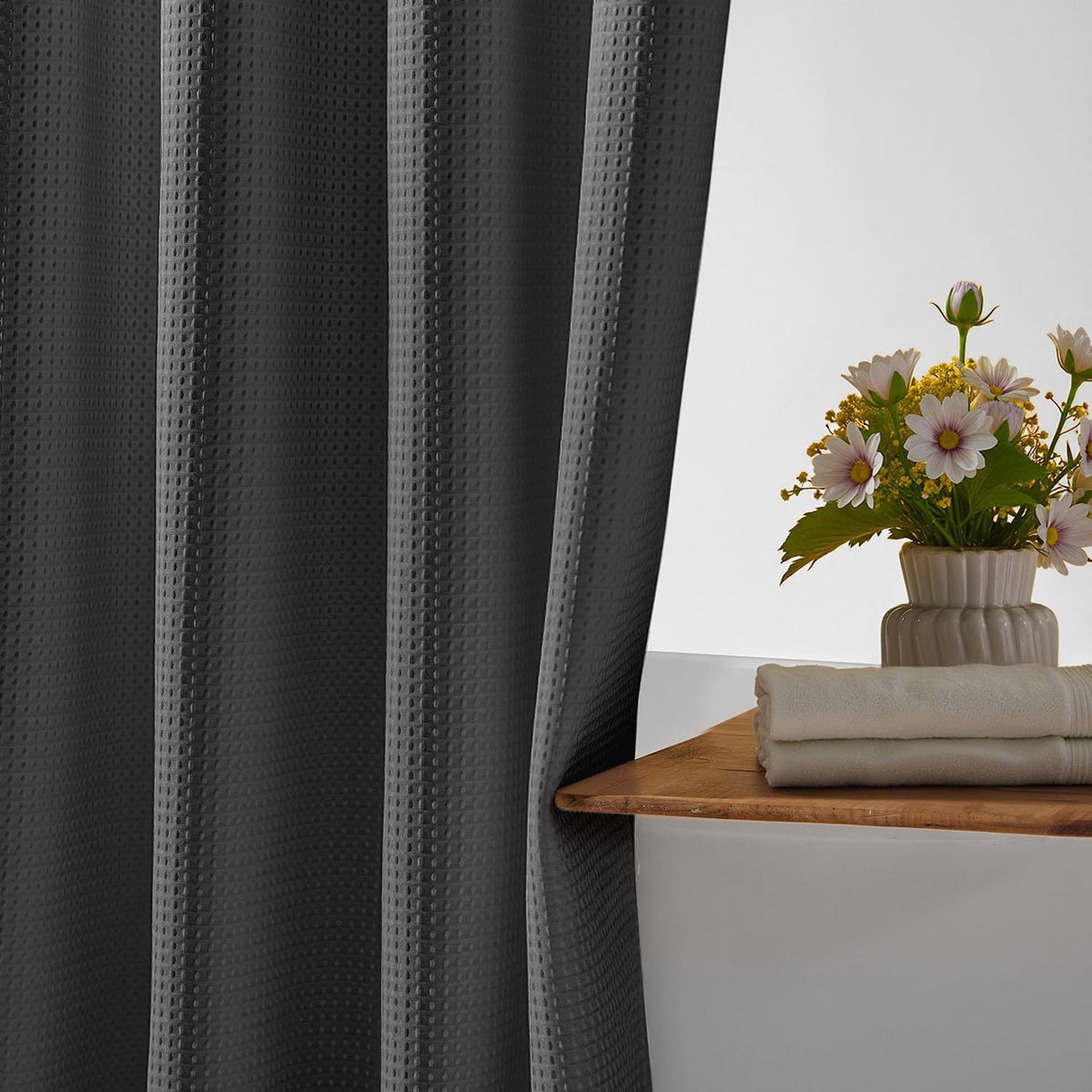 River Dream machine washable curtain ensures easy cleaning.