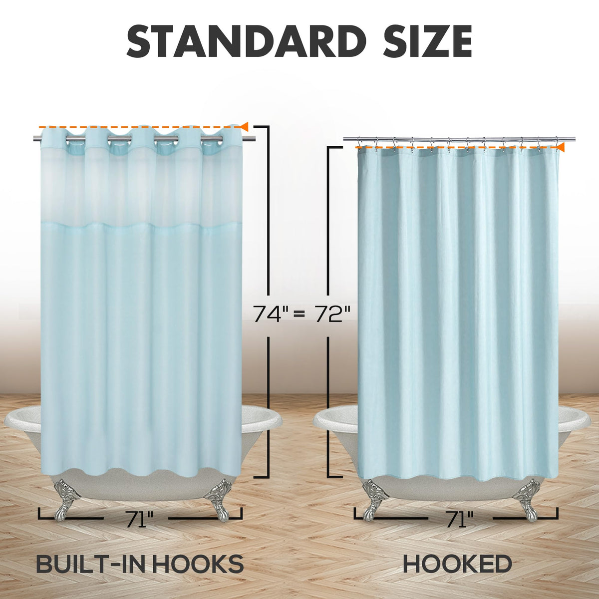 River Dream curtain and liner are machine washable for simple care