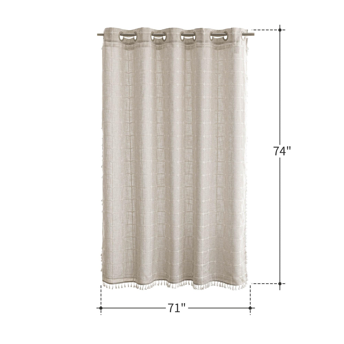 River Dream machine washable curtain for effortless cleaning and quick refresh.