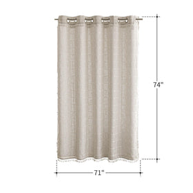 River Dream machine washable curtain for effortless cleaning and quick refresh.