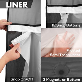 River Dream machine-washable curtain for easy care and maintenance