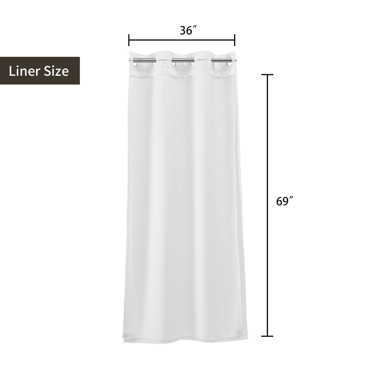 River Dream machine washable curtain for effortless maintenance.