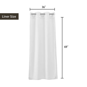 River Dream machine washable curtain for effortless maintenance.