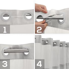 River Dream PEVA liner is removable and snaps in easily
