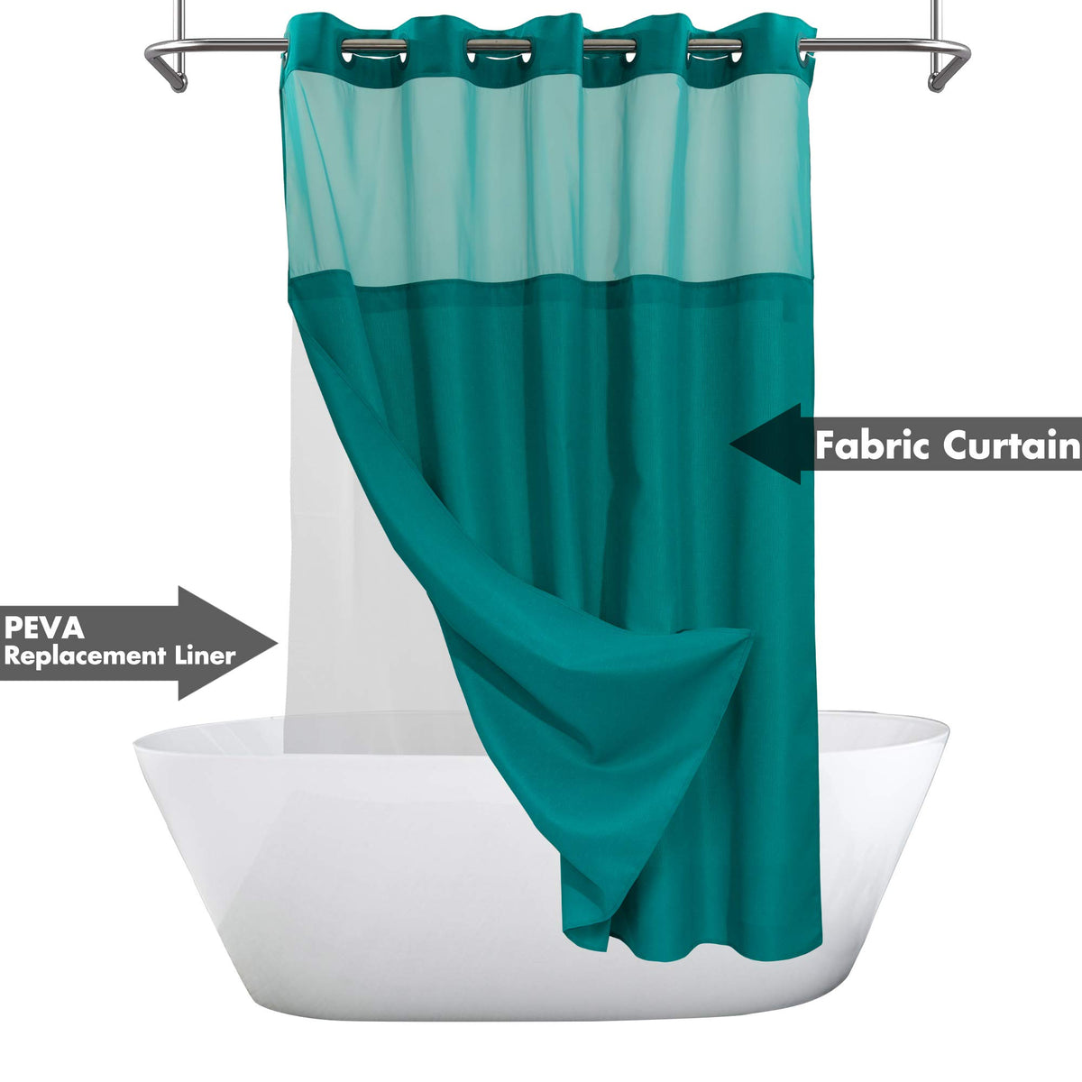 River Dream see-through top window curtain lets light while keeping privacy