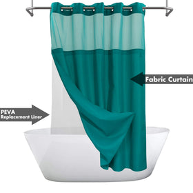 River Dream see-through top window curtain lets light while keeping privacy