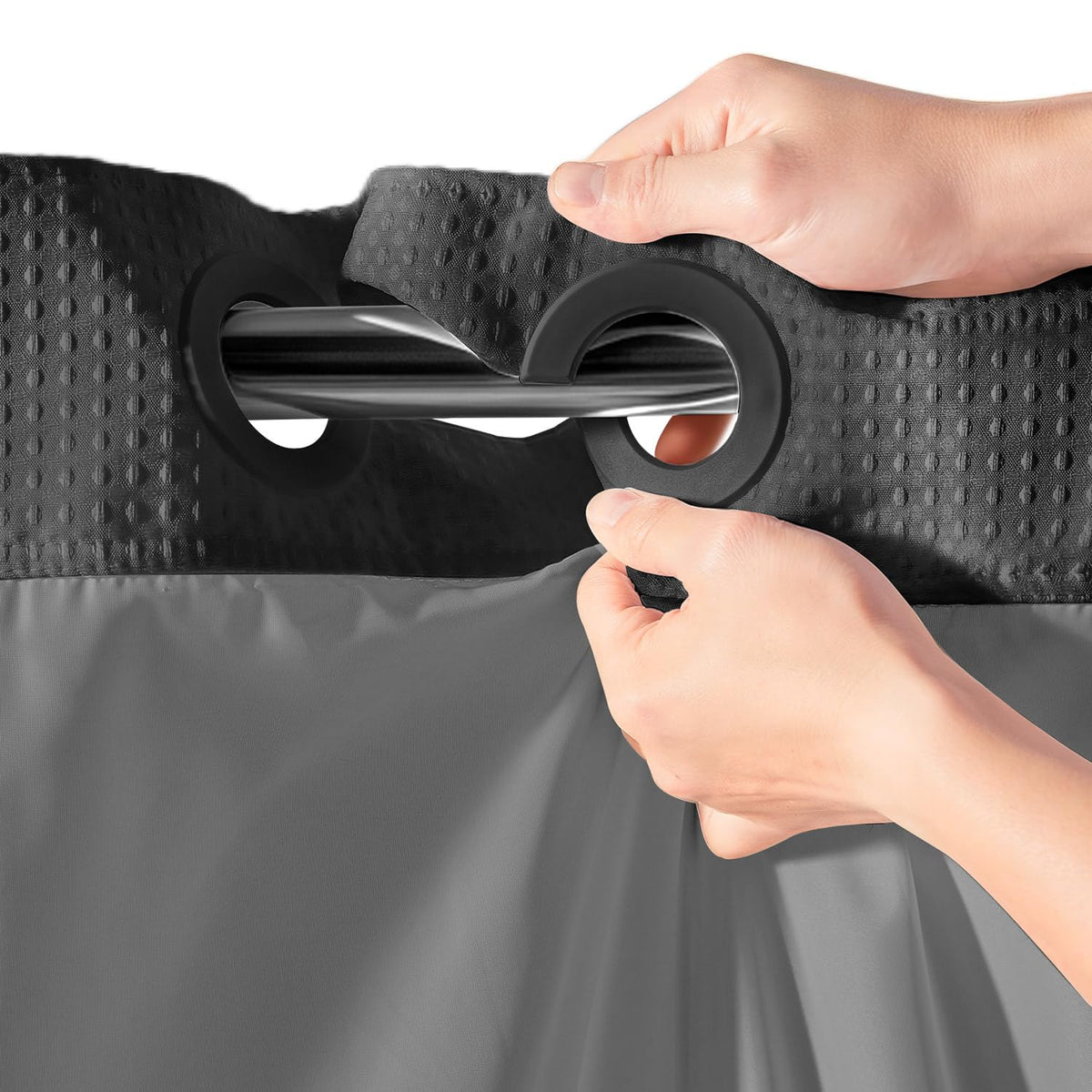 River Dream snap-in liner demonstrates easy, tool-free installation.