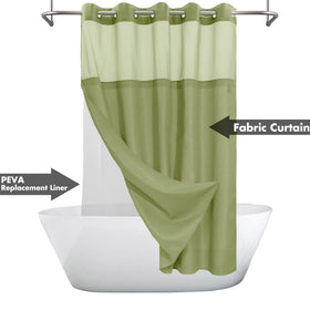 River Dream snap-in liner demonstrates easy on/off without hooks for quick updates.