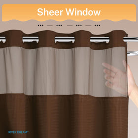River Dream split rings design enables easy hanging without hooks