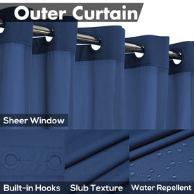 River Dream top window see-through mesh lets light in while preserving modesty.