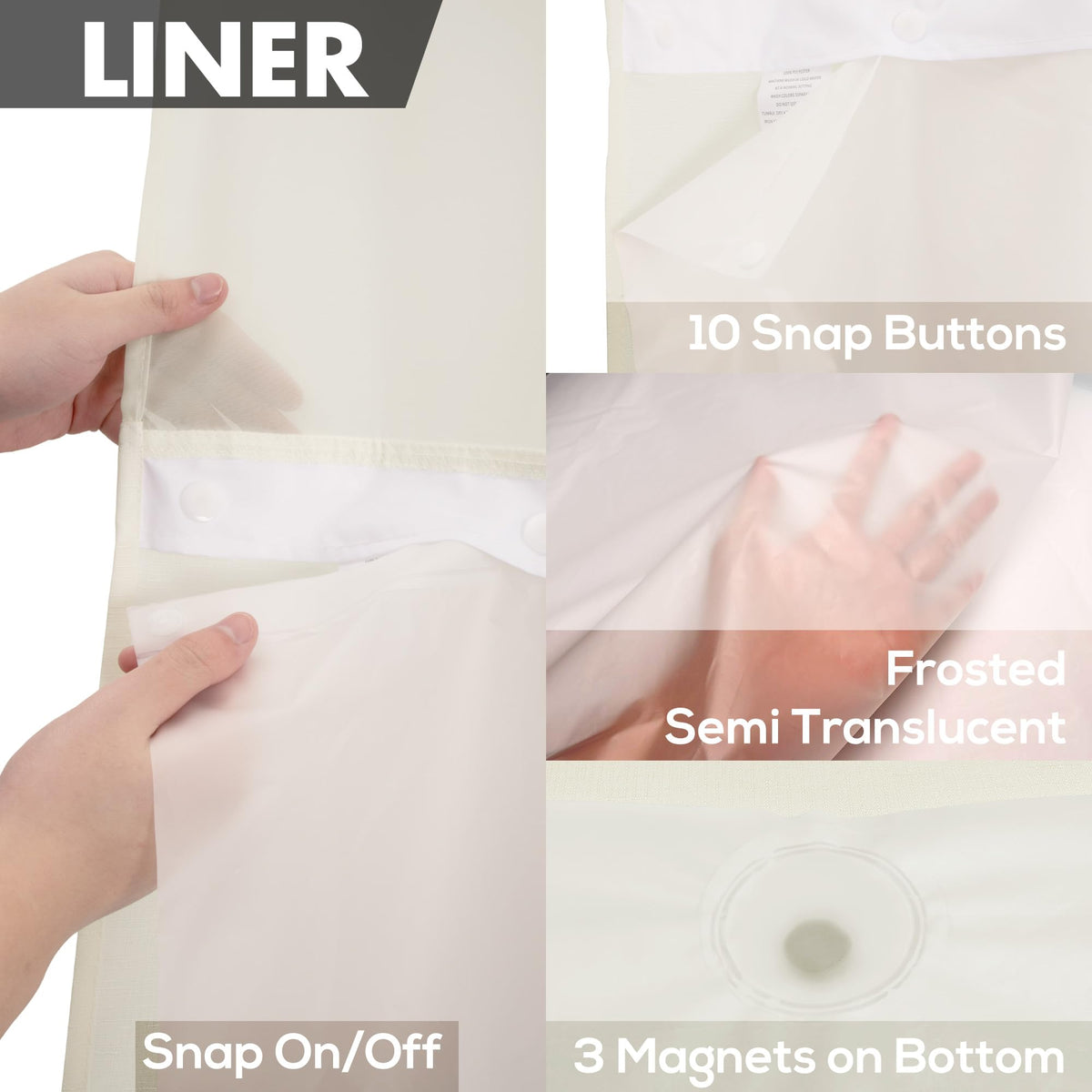 River Dream water-repellent fabric resists splashes for quick-drying performance