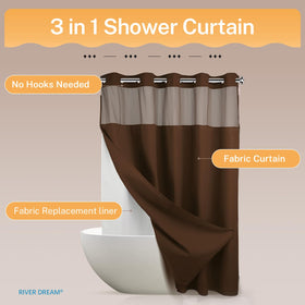River Dream water-repellent fabric helps keep the tub area dry