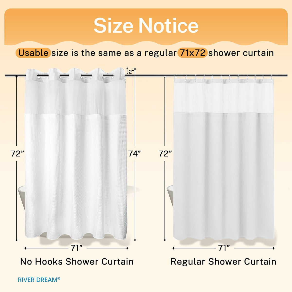 River Dream water-repellent treatment helps keep the tub area drier.