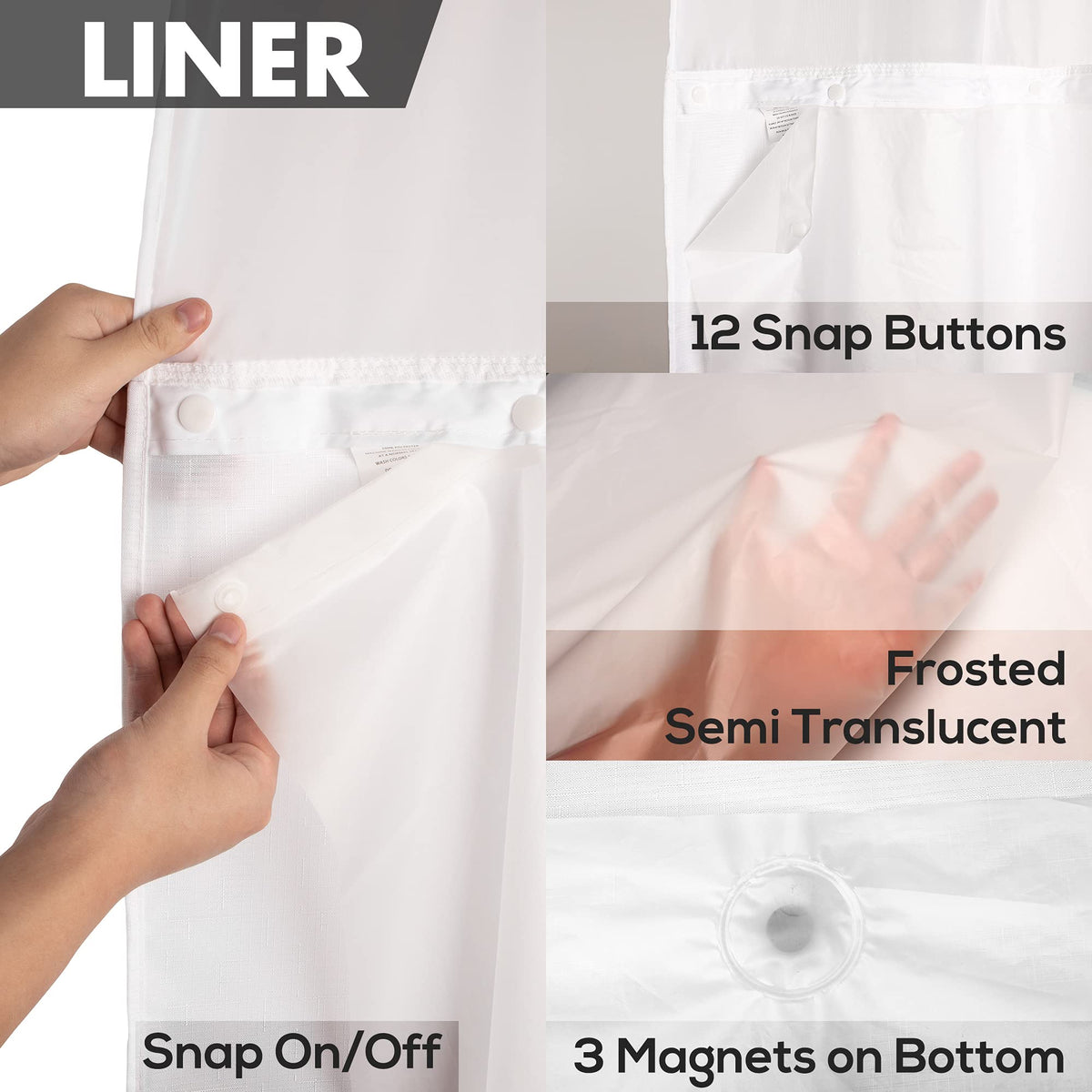 River Dream waterproof PEVA liner is removable for cleaning and replacement