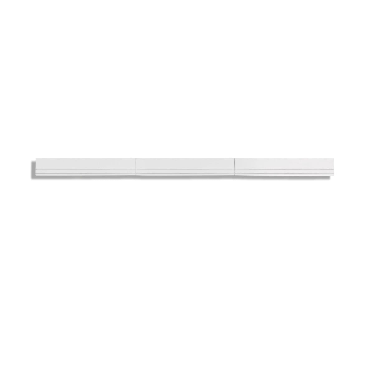 RiverRidge modern white art display adds a sleek look to playrooms.