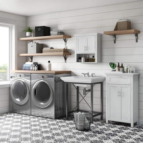 RiverRidge Somerset adjustable interior shelf lets you customize height for taller items.