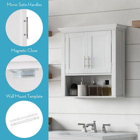 RiverRidge Somerset open display shelf for decorative accents and daily essentials.