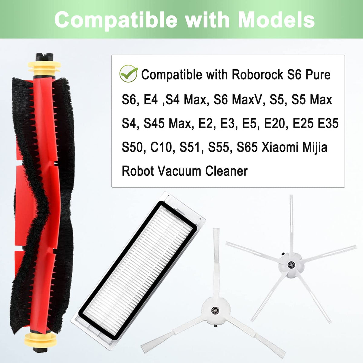Rjnlsc Roborock filters pack traps dust and allergens for cleaner air