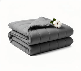 RJOP weighted blanket 60x80 on bed for full-body comfort and restful sleep