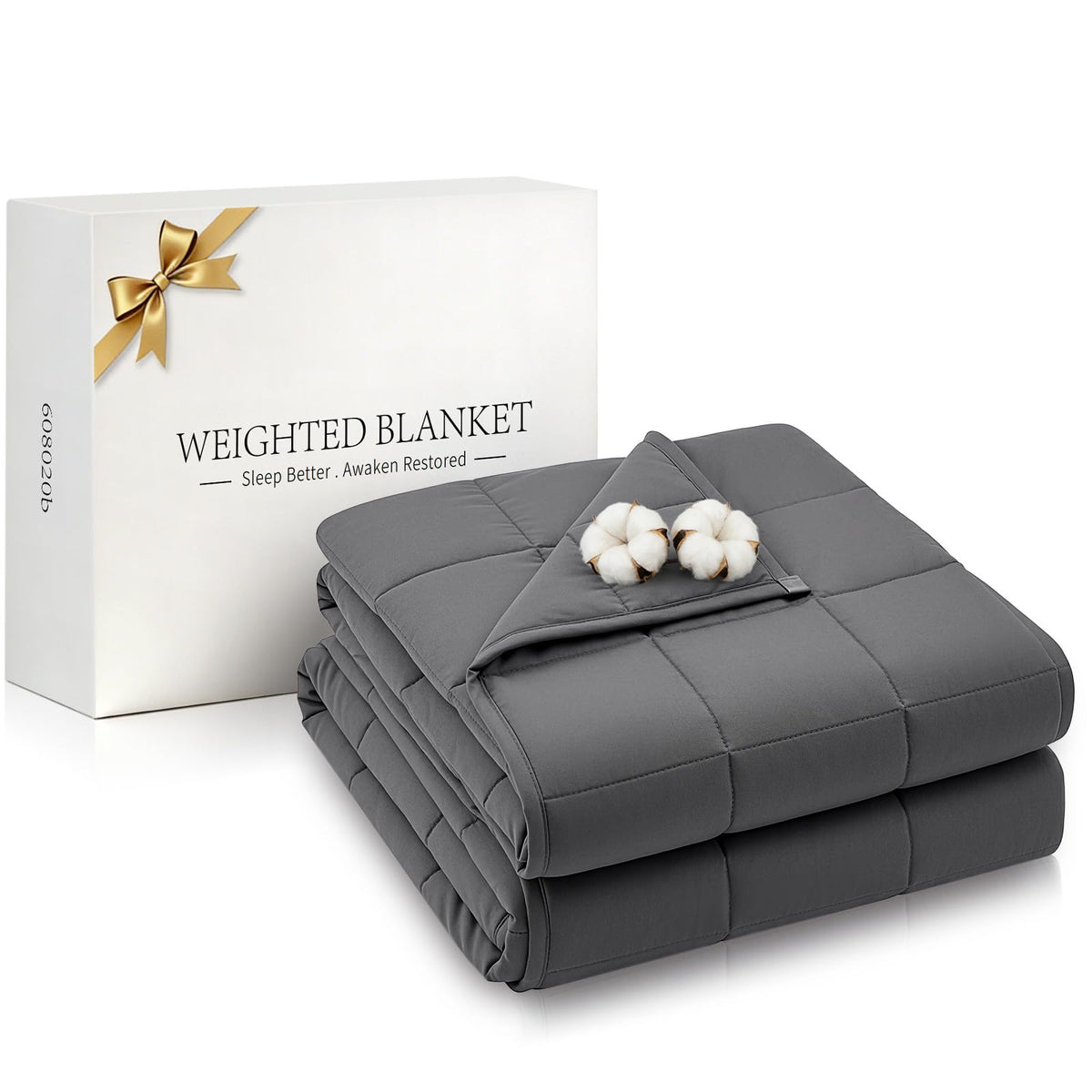 RJOP weighted blanket in 60x80 queen size offers full coverage for restful nights