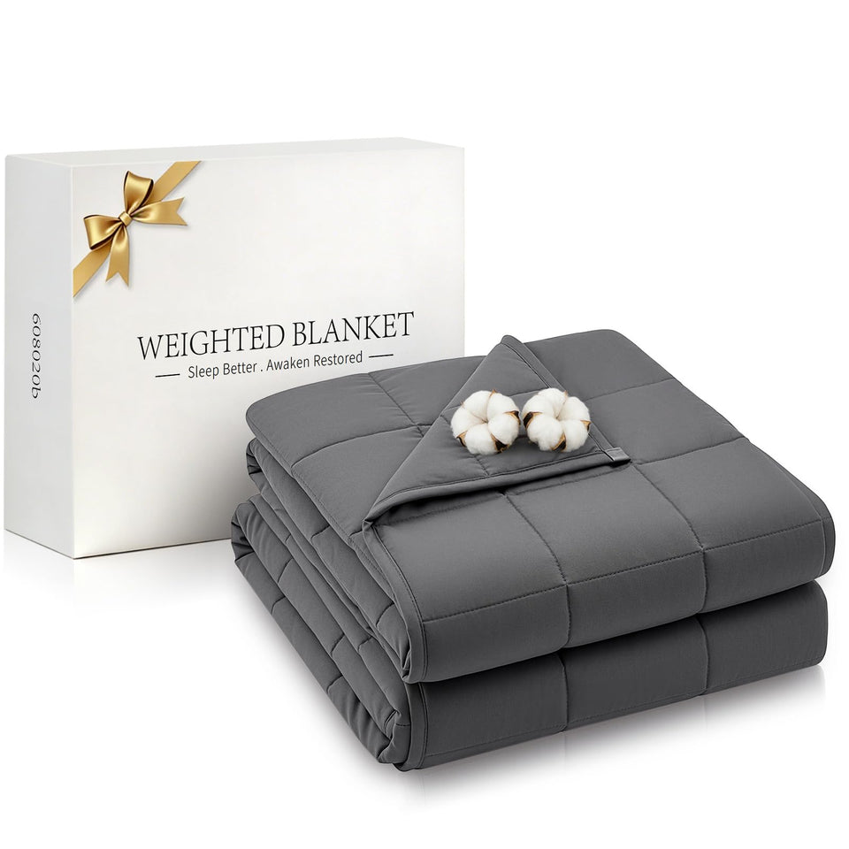 RJOP weighted blanket in 60x80 queen size offers full coverage for restful nights