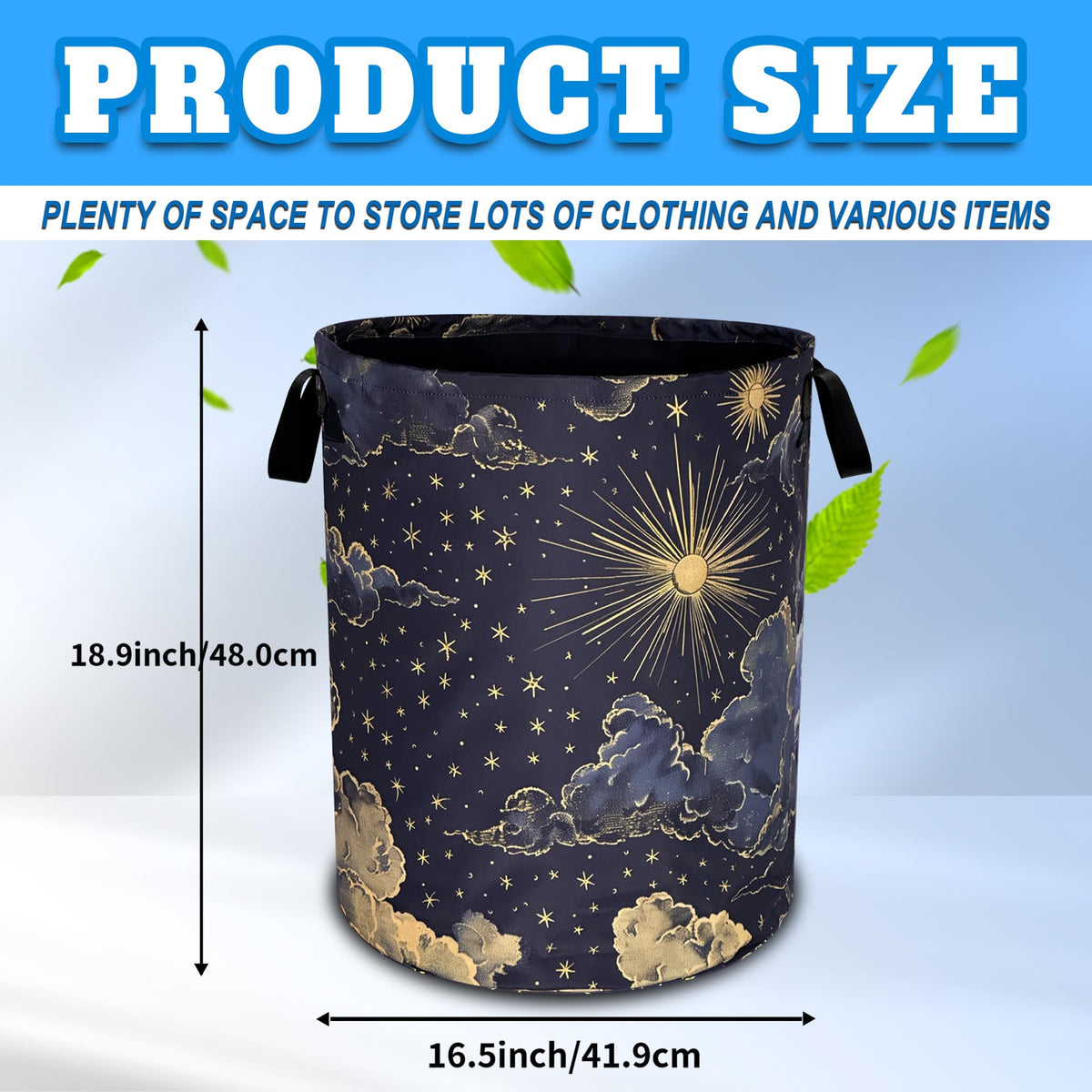 RKYAFFERISMA Oxford fabric laundry hamper ideal for quick cleanups and easy maintenance.