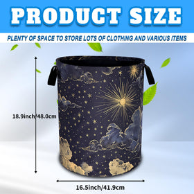 RKYAFFERISMA Oxford fabric laundry hamper ideal for quick cleanups and easy maintenance.