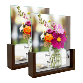 RLAVBL 8x10 frame set 2 with base for elegant tabletop display