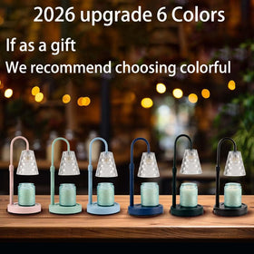 RMFSH candle warmer lamp glass shade enhances chic decor with steady, soot-free heat.