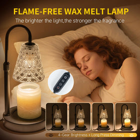 RMFSH candle warmer lamp height-adjustable pole fits various jar sizes.