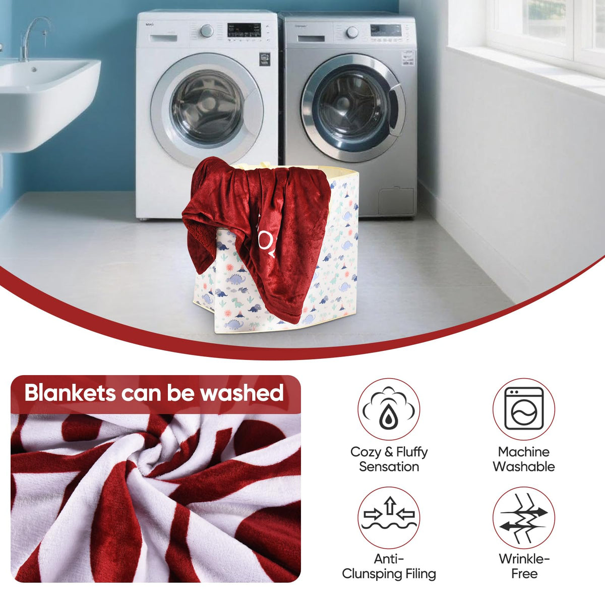 RMKA Dr Pepper blanket soft flannel fabric feels breathable and cozy.