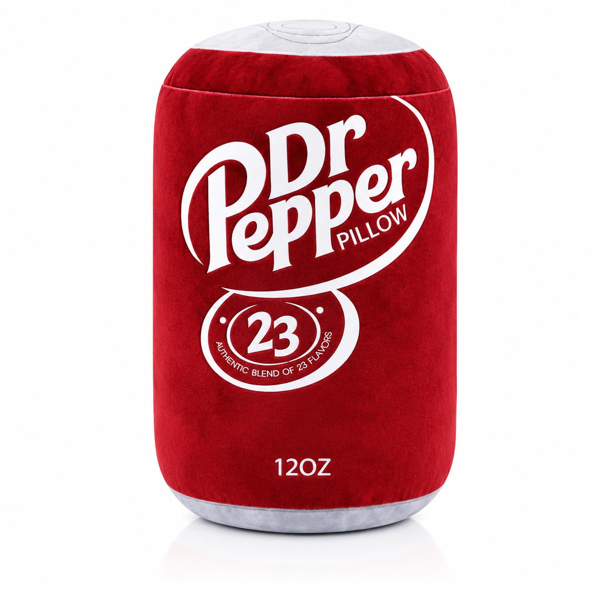RMKA Dr Pepper pillow plush showcases a realistic soda can for cozy decor.