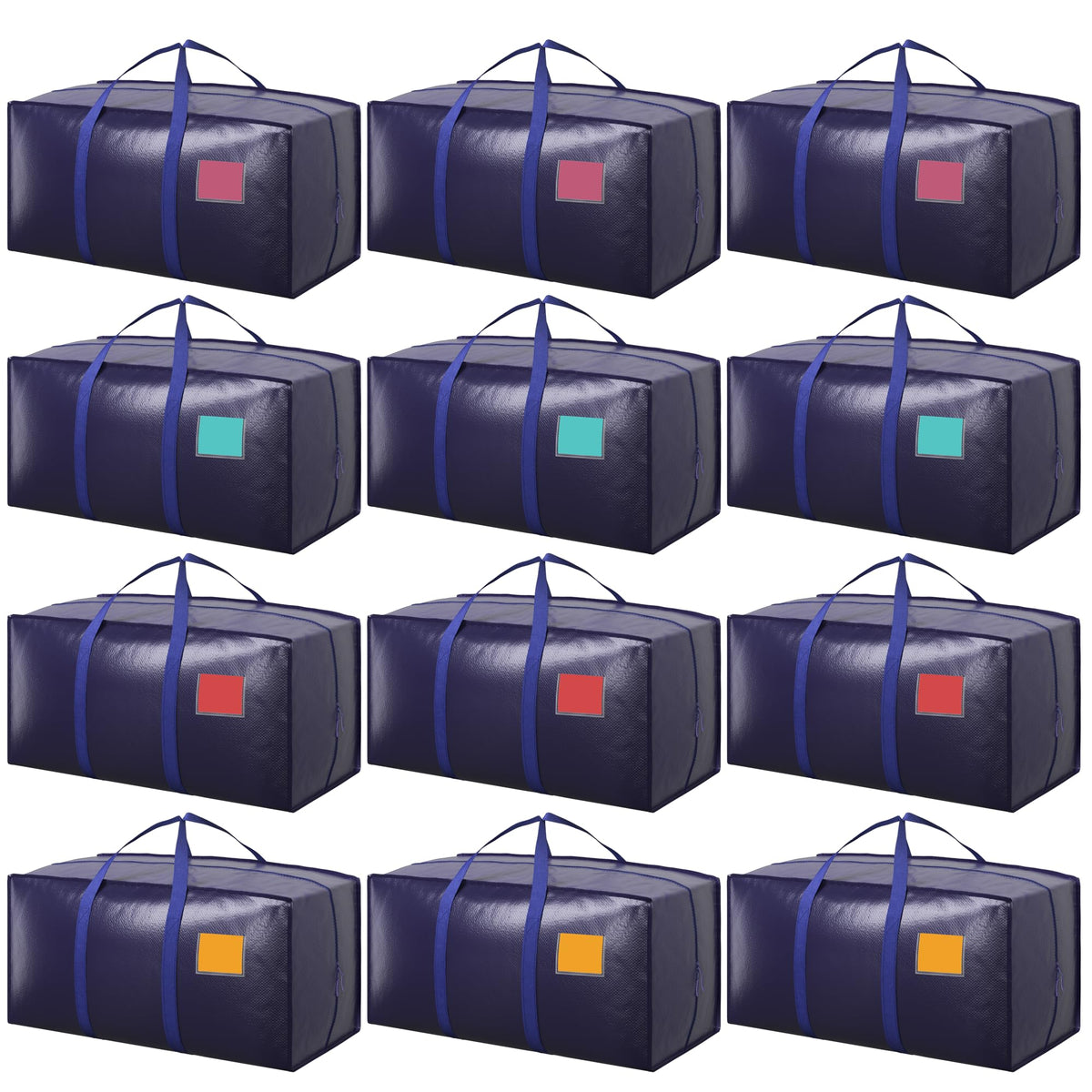 RMOHRO 12-pack moving bags with full-open side zipper for effortless loading.