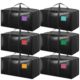 RMOHRO 6-pack moving bags with side zipper open for bulky-item loading