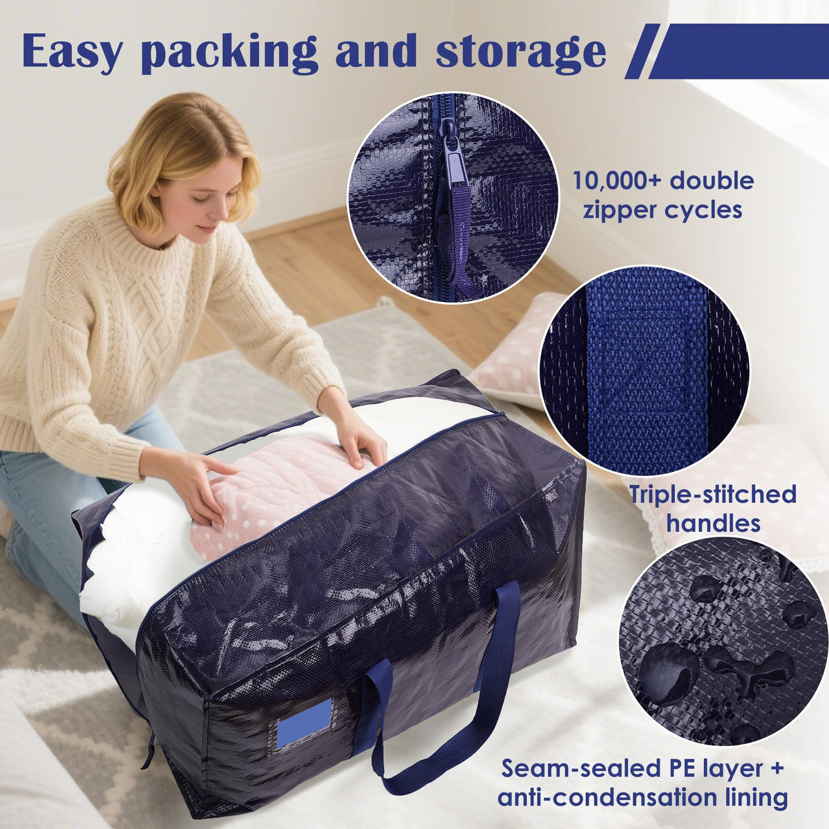RMOHRO water-resistant fabric protects belongings during rain or storage