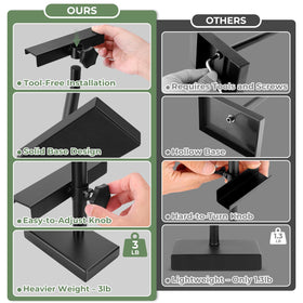 Rofio conference table display holds certificates securely on a rugged easel.