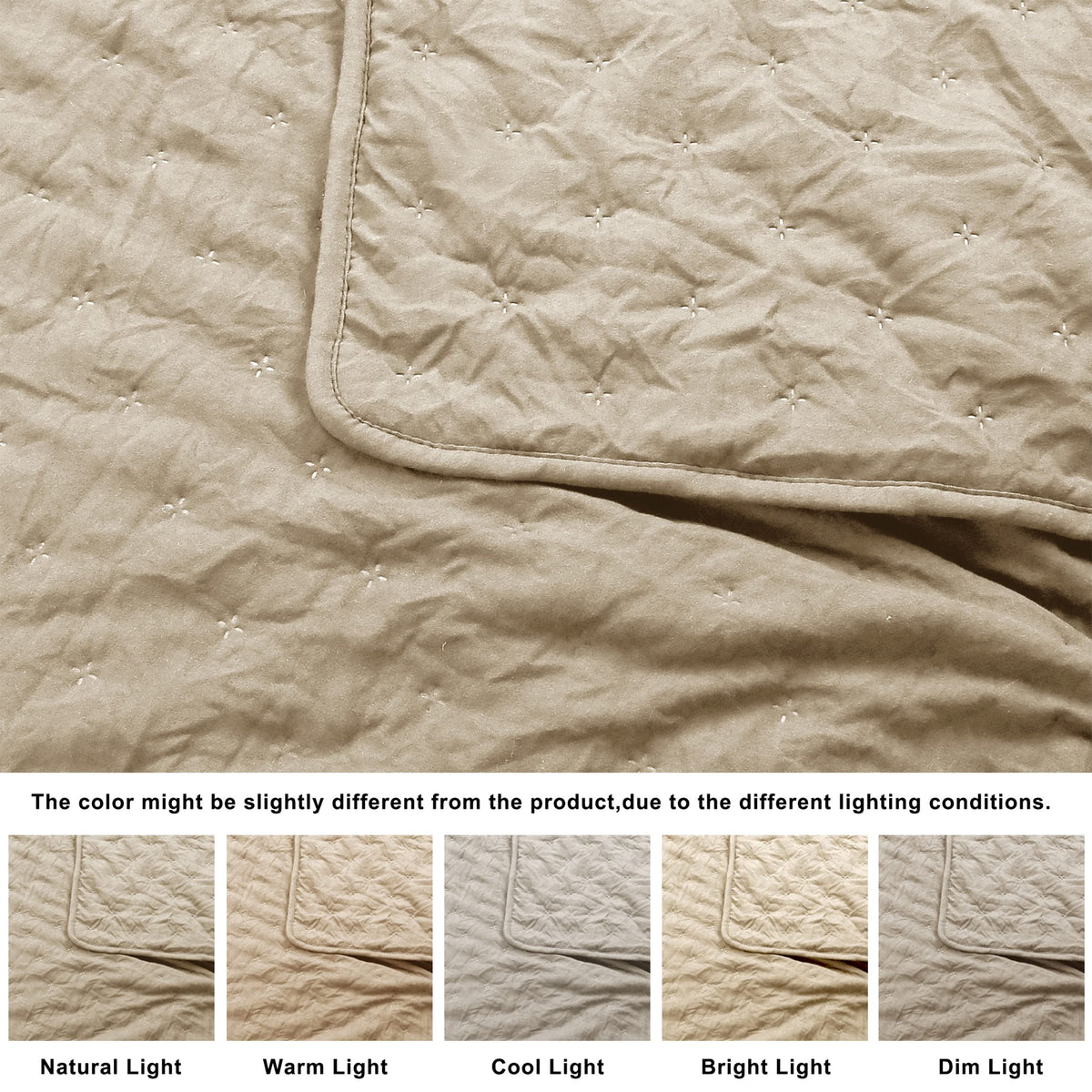 ROARINGWILD Beige Cloud soft fabric feels gentle against skin and enhances bedtime comfort.