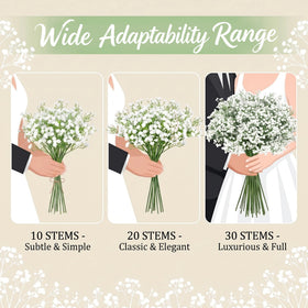 Roberly 22 inch stems allow versatile arrangements in various spaces.