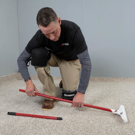 Roberts carpet rake removes vacuum tracks for a refreshed look.