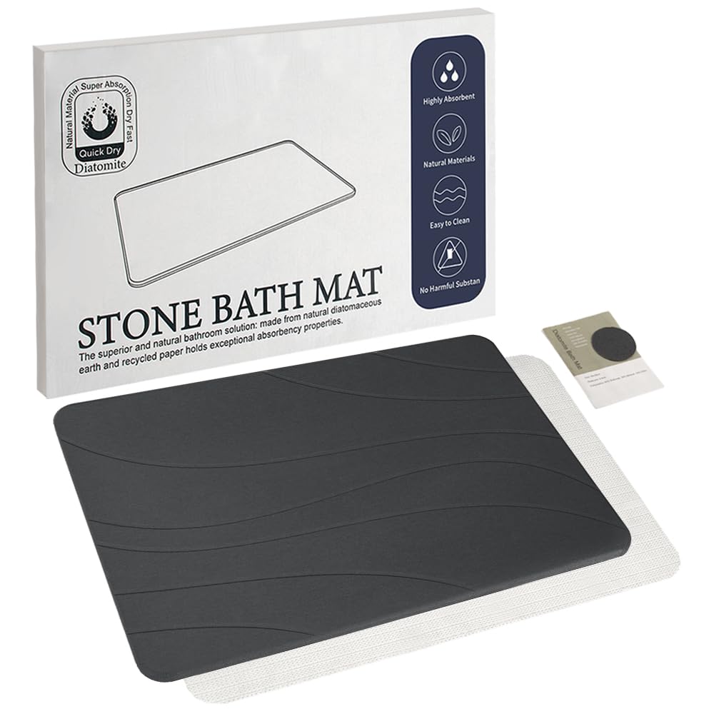 Robinuspc Stone Bath Mat shows high absorption for quick bathroom drying