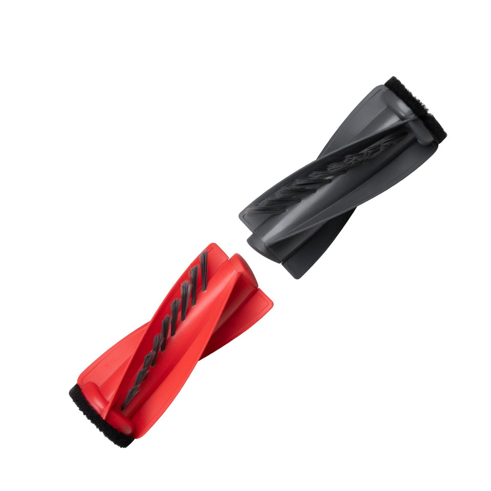 roborock duodivide main brush front view, tangle-free cleaning potential.