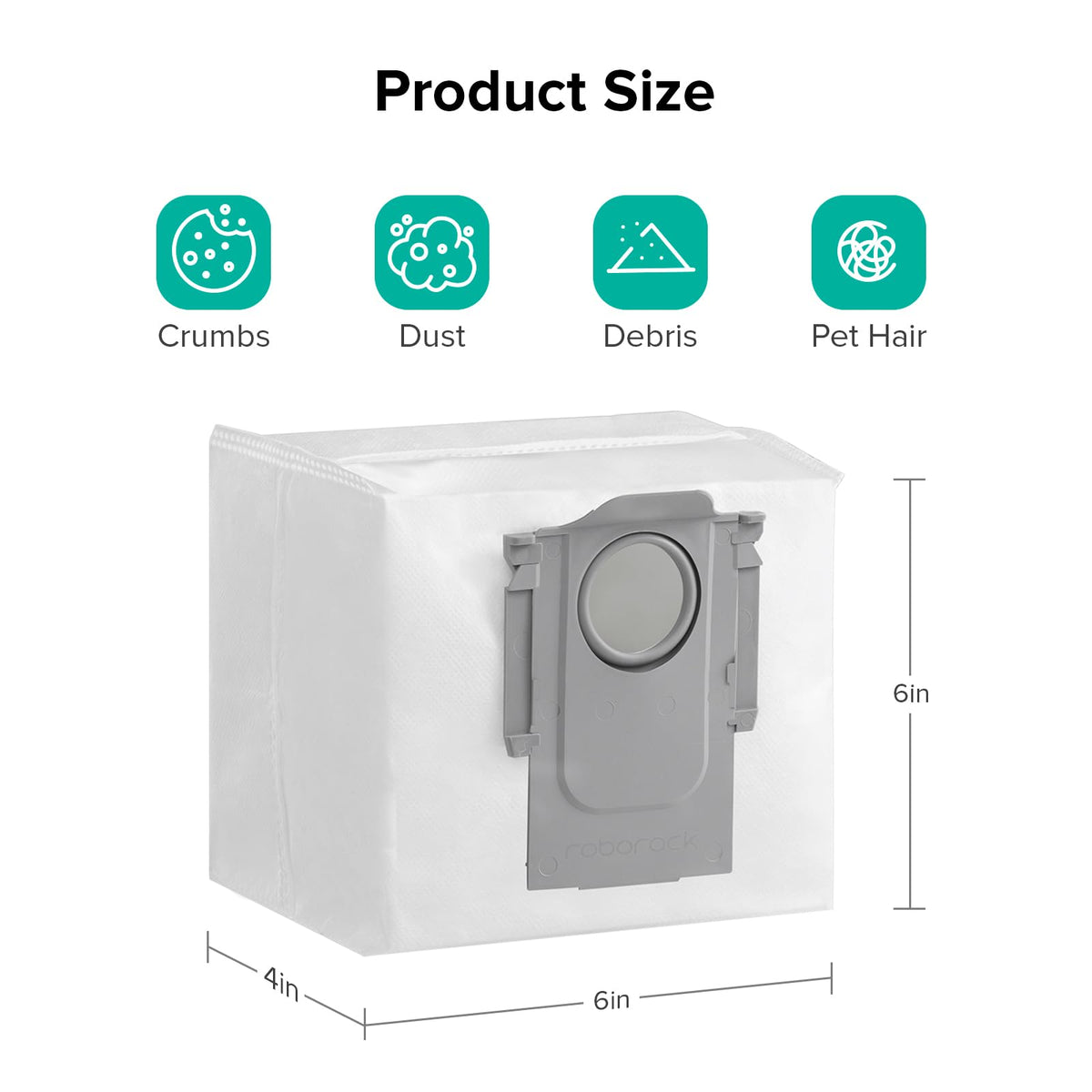 Roborock anti-leak design keeps dust contained during disposal.