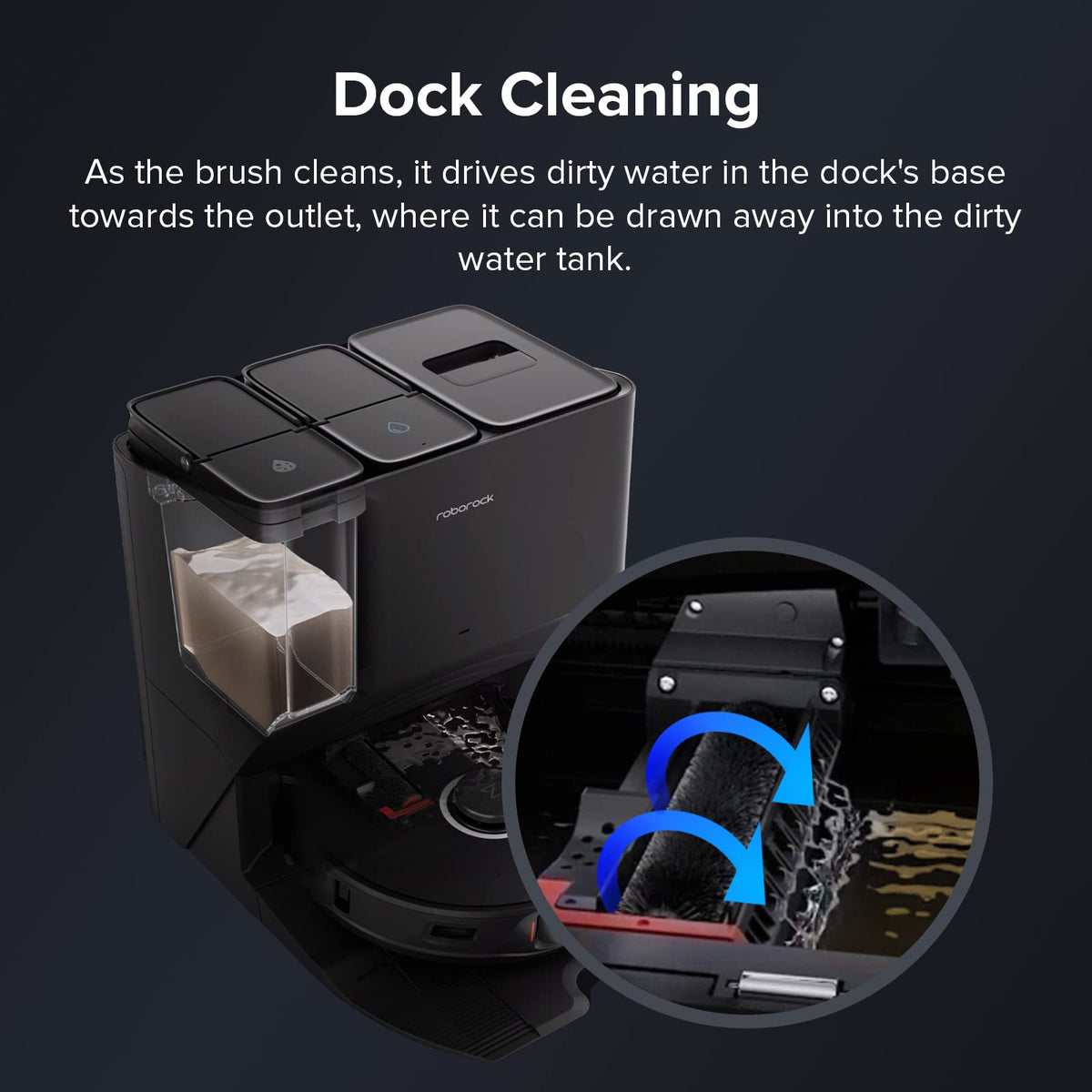 roborock high-speed cleaning brush compatible with Roborock S7 Max Ultra and others.