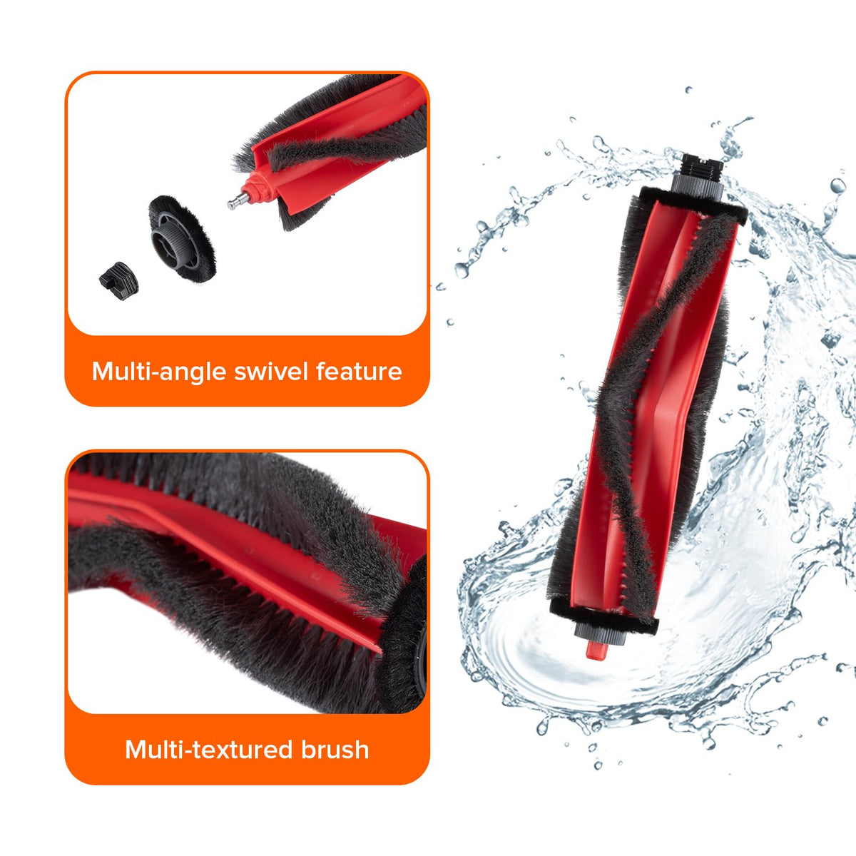 Roborock main brush inside package ready for quick replacement