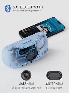 ROCAM alarm clock Bluetooth pairing with phone for streaming playlists.