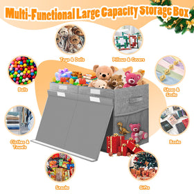 Rocamdo multifunctional storage bin adapts for toys, books, and blankets.