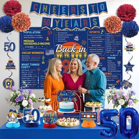 Roetyce 50-number balloons offer bold party accents and photo props